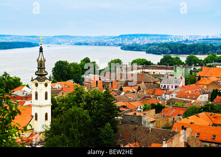 Vieux bâtiment à Zemun toits de Belgrade, Serbie Banque D'Images