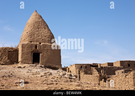 Vieille ville de Bahariya Oasis, oasis de Bahariya, Désert de Libye, Egypte Banque D'Images