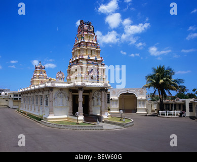 Kaliamen Tiruk Kovil Temple Hindou, le temple tamoul ornementé de surplombe Sainte-croix Port Louis, la capitale de l'île Maurice Banque D'Images