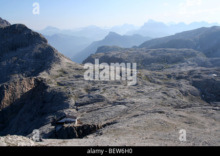 Pale di San Martino, Trentin altopiano plateau, Italien d'été Dolomites Banque D'Images