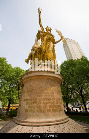 Le général William Tecumseh Sherman statue, Grand Army Plaza, Central Park, New York City, USA Banque D'Images