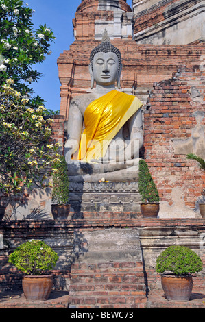 Wat Yai Chaimongkhon, Thaïlande, Asie Banque D'Images