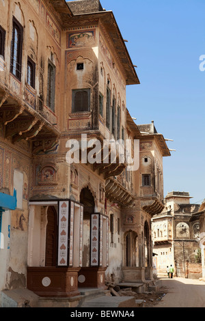 Informations design d'Muraraka dans nawalgarh haveli dans l'état du Rajasthan ville indi Banque D'Images