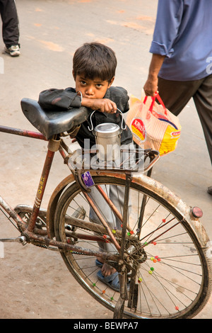 La vieille ville de Delhi, Inde la vie. Banque D'Images