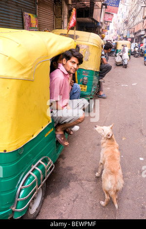La vieille ville de Delhi, Inde la vie. Banque D'Images