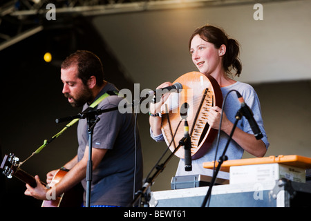 Photo montre Gable en live au Big Chill Festival, Eastnor, Herefordshire, Royaume-Uni, le 7 août 2009 Banque D'Images