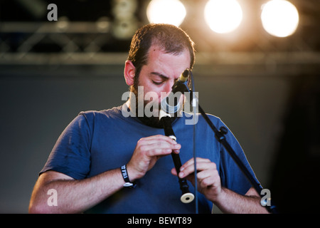 Photo montre Gable en live au Big Chill Festival, Eastnor, Herefordshire, Royaume-Uni, le 7 août 2009 Banque D'Images