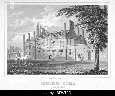 St Catharine's College, Cambridge - Cour Gisborne Banque D'Images