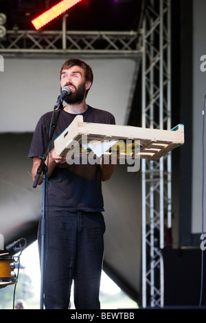 Photo montre Gable en live au Big Chill Festival, Eastnor, Herefordshire, Royaume-Uni, le 7 août 2009 Banque D'Images