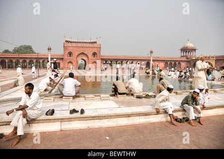 La vieille ville de Delhi, Inde la vie. Banque D'Images