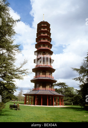 Royaume-uni, Angleterre, Londres, Kew Gardens, Pagode Banque D'Images