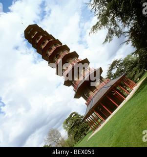 Royaume-uni, Angleterre, Londres, Kew Gardens, Pagode Banque D'Images