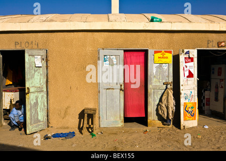 La Mauritanie, Nouakchott, le marché aux poissons. Banque D'Images