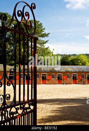 La cour stable à Ogbourne Maizey à Wiltshire Banque D'Images