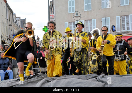 Festival de musique jazz Poitou France Banque D'Images