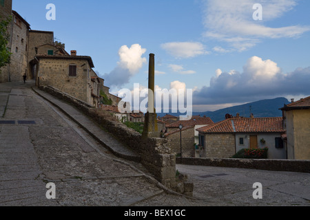 Vue de Santa Fiora, Toscane, Italie Banque D'Images