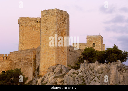 Santa Catalina s^château, ancienne forteresse maure maintenant un Parador de Turismo (hôtel). Jaen. Espagne Banque D'Images