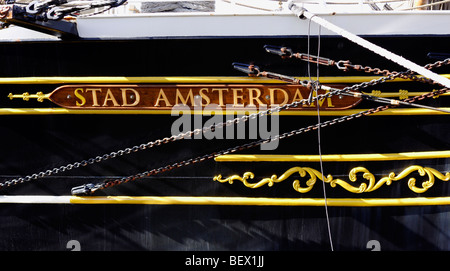 Bateau à voile à Stad Amsterdam Banque D'Images