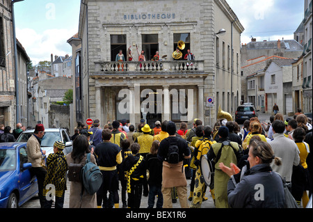 Festival de musique jazz Poitou France Banque D'Images