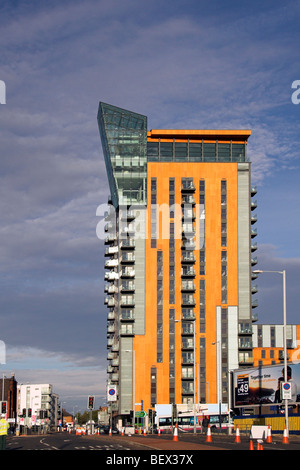 Appartements de luxe, Skyline Central, Rochdale Road, quart nord, Manchester, UK, 4Rs Salford-manchester Banque D'Images