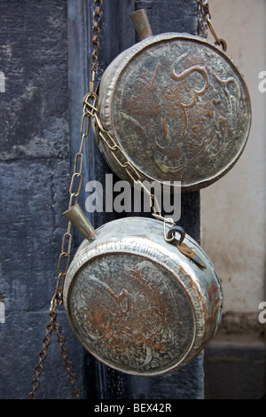 Metal artisanat, Vieille Ville, Damas, Syrie Banque D'Images