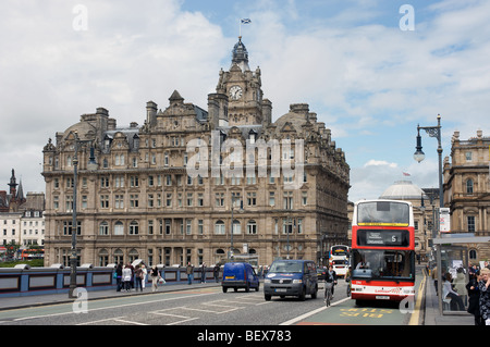 L'Hôtel Balmoral, Princes Street, Edinburgh, Ecosse, Royaume-Uni. Banque D'Images