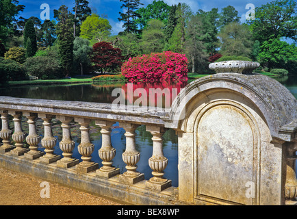 Paysage Sheffield Park Garden au printemps Banque D'Images