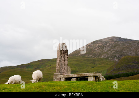 Ruines de Cill Chriosd Kilchrist ou qui a été l'église paroissiale de Strathaird sur l'île de Skye Banque D'Images