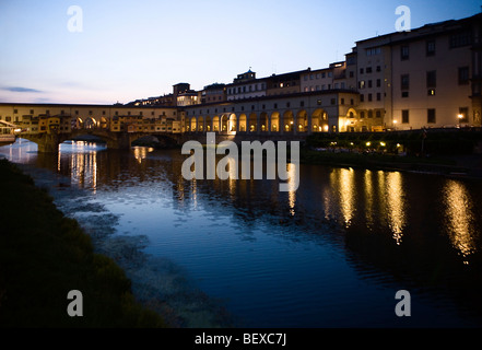 Le Ponte Vecchio, Florence, Italie Banque D'Images