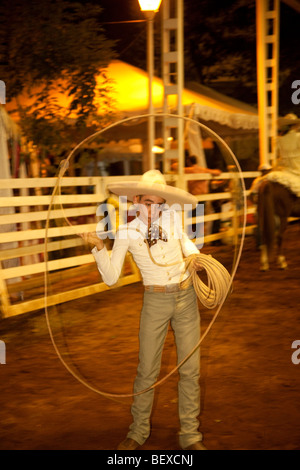 Lienzo Charro, Charreda Show et Fiesta, Guadalajara, Jalisco, Mexique Banque D'Images