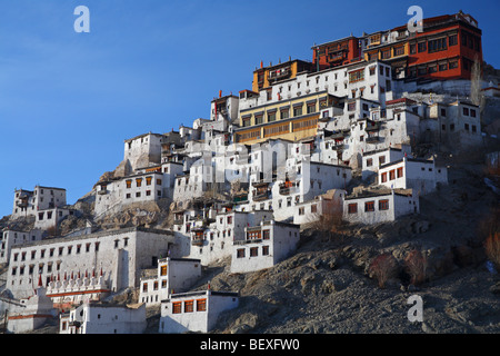 Thiksey Gompa, le Ladakh, Inde Banque D'Images