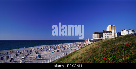 Plage, westerland, sylt, Schleswig-Holstein, Allemagne Banque D'Images