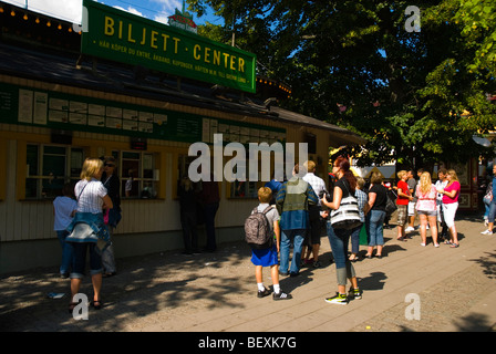 Billetterie au parc d'attractions Gröna Lund Tivoli Djurgården à Stockholm Suède Europe Banque D'Images