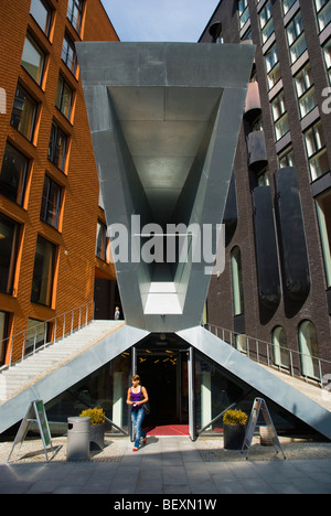 Entrée du centre commercial Rotermanni keskus au centre de Tallinn Estonie Europe Banque D'Images