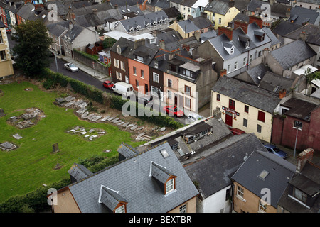 Voir l'église de St Anne's shandon,, Cork, Irlande Banque D'Images