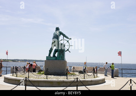 Monument aux pêcheurs à Gloucester, Massachusetts Banque D'Images