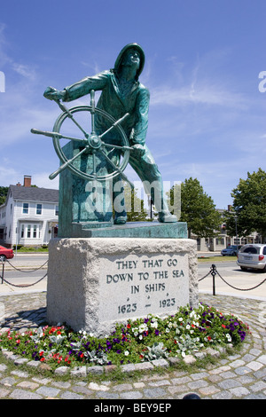 Monument aux pêcheurs à Gloucester, Massachusetts Banque D'Images