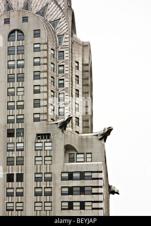 'Les détails architecturaux" de "l'Chrysler building' dans 'New York City", "New York". Banque D'Images