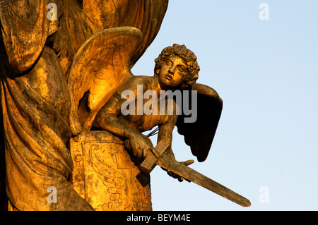 Détail de Giulio Monteverde's 'Il pensiero", Rome Banque D'Images