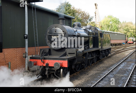 North York Moors Railway Locomotive No53809 à Pickering Banque D'Images