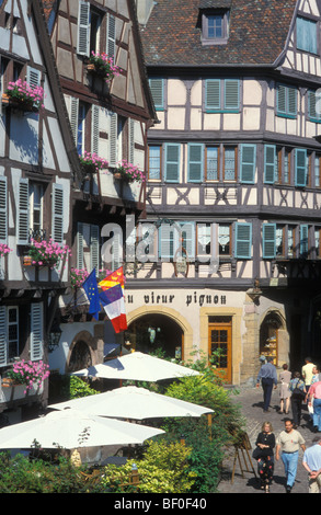 Rue des marchands, Colmar, Alsace, France Banque D'Images