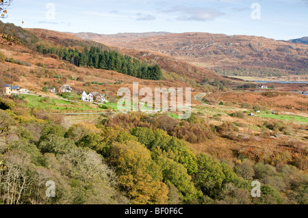 Glenborrodale Ardnamurchan Peninsula sur le seminaire Interreg Juin 2010/1 sur la côte ouest de l'Écosse Argyll. 5461 SCO Banque D'Images