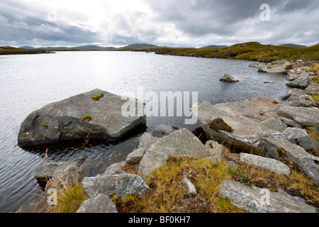 Paysage de la côte près de l'UIG Sands sur l'île de Lewis, en Écosse Banque D'Images