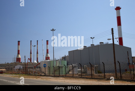 Dhekelia power station centrale électrique d'huile du CCE à Dhekelia république de Chypre Europe Banque D'Images