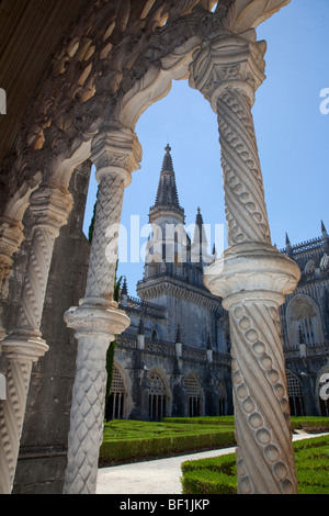 Le Portugal, Monastère de Batalha - Cloître du roi João I Banque D'Images