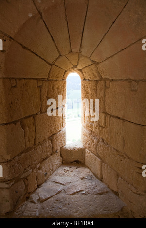 France, Castelnaud la-Chapelle, château de Castelnaud-la-Chapelle, à l'intérieur du château Banque D'Images