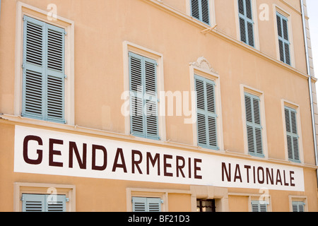 Gendarmerie nationale, Saint Tropez, France Banque D'Images