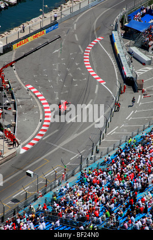 La foule du stade de Formule 1 Monaco pendant le Grand Prix Banque D'Images