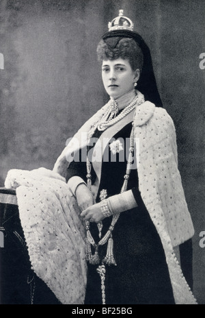 Alexandra de Danemark, de 1844 à 1925. La reine du Royaume-Uni en tant qu'épouse du roi Édouard VII. Banque D'Images