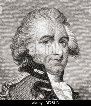 Général Sir Henry Clinton, 1730 à 1795. Officier de l'armée britannique et homme politique pendant la guerre d'indépendance américaine. Après un portrait de 18th siècle. Banque D'Images